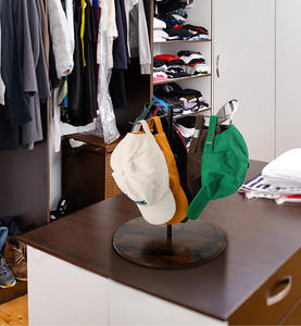 Expositor Giratorio 360° Ecológico de Metal para Gorras de Béisbol, Soporte para Sombreros, Embalaje de Cartón para Tiendas Minoristas - Product Image 5