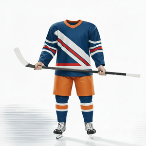Jersey de Hockey sobre Hielo Personalizado, Uniforme de Entrenamiento Profesional para Equipos, Ropa Deportiva Atlética, Diseño Cómodo, Corte Corto para Adultos - Product Image 1