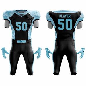 Uniforme de Fútbol Americano para Hombre, Estilo Único, Manga Corta, Diseño Impreso, Secado Rápido, Transpirable, Alta Calidad, 100% Poliéster - Product Image 1