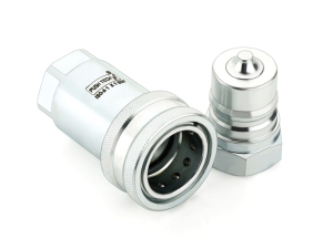 ข้อต่อไฮดรอลิกแบบปลดเร็วเหล็กกล้าคาร์บอน QRC แบบตัวเมีย ISO 7241 A พร้อมซีลแน่นสำหรับเครื่องจักรอุตสาหกรรมเคลื่อนที่ - Product Image 3