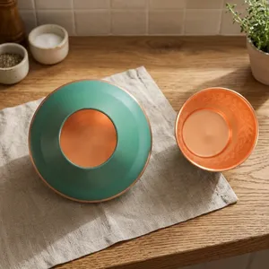 Pichet à eau en cuivre vert martelé à la main, traditionnel indien, fait main, rustique, pour la maison et la cuisine - Product Image 6