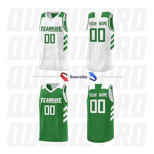 Maillot de basket-ball de qualité supérieure, respirant, en mesh sublimé, réversible, pour hommes - Product Image 2
