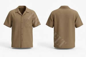 Camisa de Vestir de Manga Corta con Botones, Transpirable, Hecha a Medida, con Bolsillo, Casual, Veraniega, Elegante y Cómoda para Hombre - Product Image 3