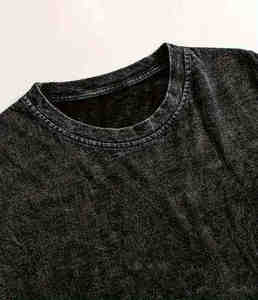Acid Wash T-Shirt Latest <b>Design</b> Acid Wash T-Shirt Custom Logo Printing 100 % Cotton - Product Image 1