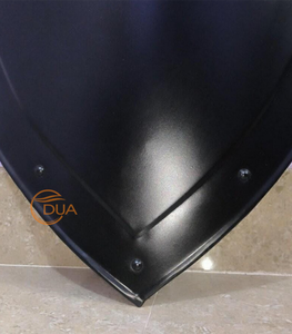 Escudo Medieval de Hierro Pulido de Calibre 18, Escudo de Armadura de Caballero, Escudo de Batalla para Cosplay y Reenactment Histórico, Negro, Halloween - Product Image 4