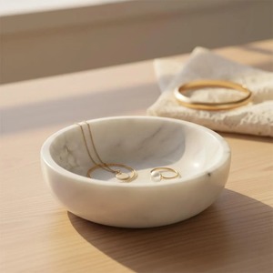 High On Demand Marble Serving Bowl for Salad Fruit Nuts Dry Fruits and Contemporary Home Decor Available At Export Price - Product Image 3
