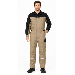 Unisex Comfortable Polyester Long Sleeve <b>Fire</b> Proof Level a Protection Hi Vis Reflective Professional Work Coveralls for Men - Product Image 2