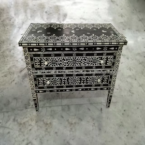 Modern Fancy Bone Inlay Sideboard Cabinet | Elegant Decorative <b>Storage</b> Furniture for Home Office Living Room and Interior Design - Product Image 2
