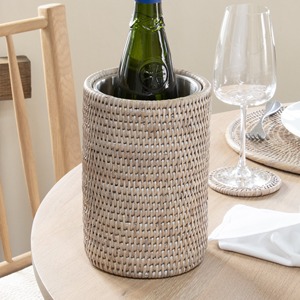 Low price beverage bucket tubs woven rattan ice champagne buckets for drink chiller <b>container</b> - Product Image 4