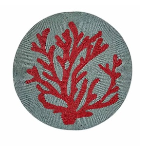 Manteles individuales con cuentas de vidrio redondas de alta calidad, mantel de mesa con cuentas de vidrio hecho a mano, mantel decorativo para decoración de mesa de comedor - Product Image 4