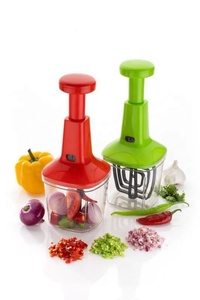 Tritatutto in plastica a spinta manuale per tritatutto in plastica da cucina, pratico Design leggero e compatto - Product Image 6