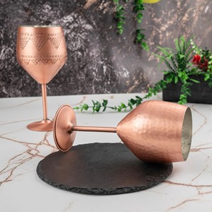 Vaso de agua de cobre de boca ancha, estilo robusto, acabado audaz, para uso en fábrica, personalizado - Product Image 4