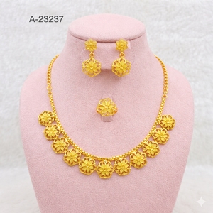 Conjunto de Joyería de Moda Africana Inspirada en la India, Chapado en Oro/Plata con Aleación de Cobre y Circonitas, de MOLL JEWELLERS, Modelo A-23231, el Mejor Compra del 2024 - Product Image 5