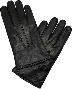 Leather Gloves Wrist Length Black Plain Style <b>Thermal</b> Winter Casual Wear <b>Wool</b> Lined Eco-Friendly Breathable - Product Image 4