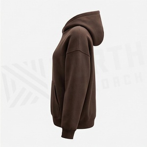 Sudadera con capucha extragrande y cómoda para mujer, de punto liso, estilo deportivo de otoño, con cuello con cremallera, elegante y casual, con bordados - Product Image 3
