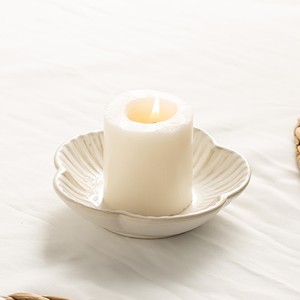 Handcrafted Ceramic Pedestal <b>Candle</b> Holder <b>Green</b> Glazed Wholesale - Product Image 3
