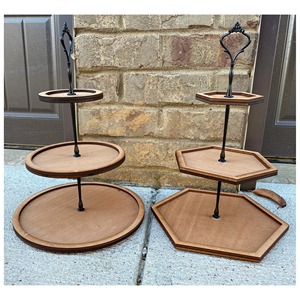 Support à gâteau en bois durable, nouveau design, support à fruits, présentoir à desserts, pour service de mariage et de fête - Product Image 5