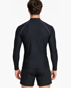 Camiseta de Compresión de Manga Larga para Hombre, Diseño Personalizado de Fábrica, Poliéster, para Entrenamiento de Jiu Jitsu Brasileño (BJJ), Protección UPF50, Transpirable - Product Image 4