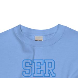 Sweat-shirt unisexe brodé Mom, bleu clair, col rond, en molleton doux, décontracté, pour tous les jours, style athlétique confortable - Product Image 3