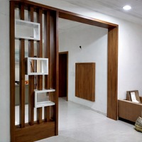 Nouvelle Vision : Cloison en Bois Sur Mesure, Durable, Contemporaine et Luxueuse, Panneaux Intérieurs Diviseurs d'Espace avec Fonction de Rangement Facile
