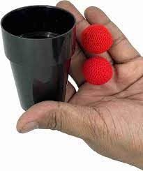 <b>Magic</b> Trick Plastic Chop Cup | Cups & Balls Style Close-Up Routine with Single Cup & 2 Balls | Beginner Friendly - Product Image 1