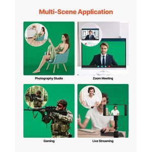 Kit de support de fond photo portable réglable 5 x 6,5 pieds, robuste avec 3 barres transversales - Product Image 6