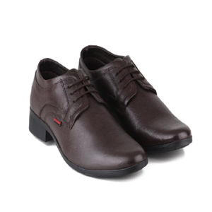 Chaussures Derby en cuir marron pour hommes, chaussures habillées classiques à lacets, pour le bureau, les événements et les réunions - Product Image 1