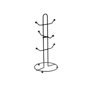 Metal <b>Mug</b> Hanger Black Wire Table Top Coffee Cup Tree Stand Kitchen Storage Organizer Countertop Display Rack <b>Mug</b> <b>Holder</b> - Product Image 1