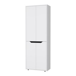 Keyser Multistorage <b>Kitchen</b> Pantry by FM FURNITURE 5 <b>Shelves</b> and 4 Doors in White/Black - Product Image 2