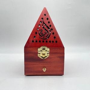 Best Quality Bakhoor Wooden <b>Incense</b> Burner Trendy Design Arabic <b>Cone</b> Shape Eco-Friendly Bamboo Seed Sale - Product Image 3
