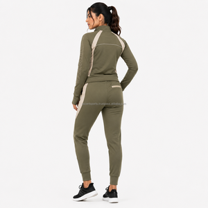 Conjunto Deportivo para Mujer, Traje de Running Atlético, Ropa Deportiva con Media Cremallera, Conjunto para Gimnasio y Jogging, Chándal de Alto Rendimiento, Ropa de Fitness E - Product Image 2