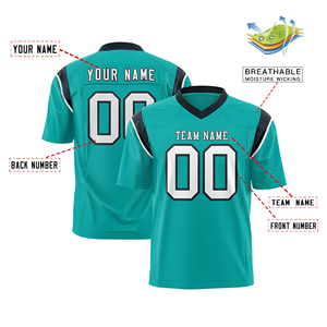 ชุดเสื้อฟุตบอลอเมริกันชายแบบขายส่งสั่งทำพิเศษ พิมพ์ลายเสื้อผ้ากีฬาแบบเรียบพร้อมชื่อทีม - Product Image 4