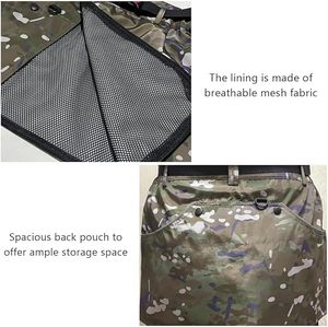 Tablier pour chien en polyester imperméable de haute qualité, motif camouflage, avec ceinture élastique réglable, pour l'apprentissage de la propreté et les friandises - Product Image 4