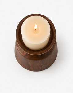 Portavelas de Madera Natural Hecho a Mano, Pedestal Decorativo para Mesa de Comedor, Decoración para Bodas y Hogar - Product Image 6