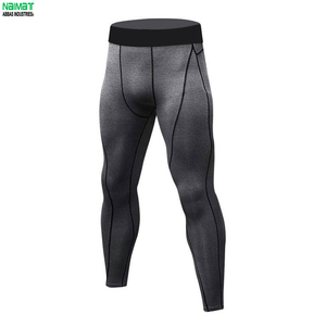 Ensemble de compression pour homme, vêtements de sport, haut à manches longues respirant et élastique, pantalon moulant, kit uniforme de performance pour le modelage corporel - Product Image 6