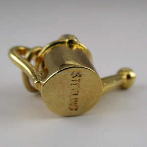 Arrosoir à fleurs en métal poli or fait à la main Vintage forme ronde en acier inoxydable accessoires de jardin intérieur fournitures - Product Image 4