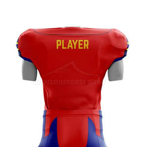 Uniforme de football américain léger, durable et respirant, options personnalisables, fabriqué en tissu mesh polyester pour les matchs de compétition - Product Image 5