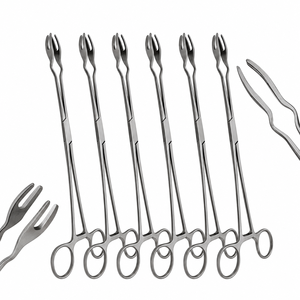 6 pièces d'instruments chirurgicaux SUAVE certifiés CE, forceps Davis stérilisables 10 pouces à 4 griffes, ensemble chirurgical dentaire et de laboratoire - Product Image 4