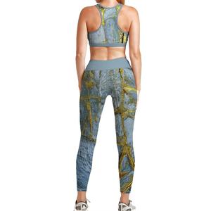Conjuntos de Ropa Deportiva Elástica de Alta Gama para Mujer, Trajes de Gimnasio, Fitness, Yoga, Ropa Deportiva Activa sin Costuras, Conjunto de Yoga para Mujer - Product Image 3