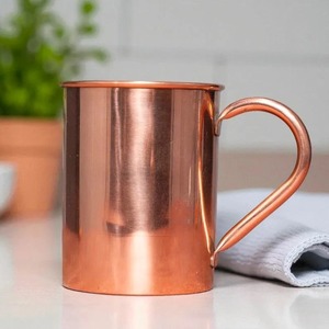 Mug de fête en cuivre martelé, écologique, nouveau design, fait main, personnalisable, vente en gros, fabrication indienne, tendance métallique - Product Image 1