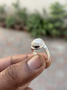 Anillo de Plata de Ley 925 con Perla Natural, Diseño Clásico Vintage, Hecho a Mano, Precio Económico, Venta al Por Mayor de Fábrica - Product Image 3