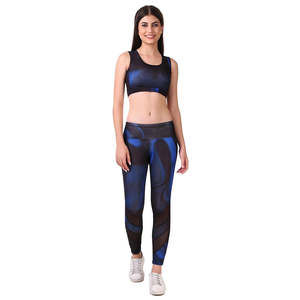 Women's Lightweight Sustainable Yoga Sets-New Product Ideas Solid <b>Pattern</b> Elastic Waist Yoga Sets - Product Image 4