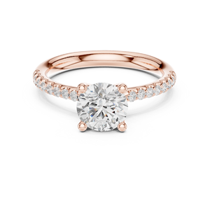 แหวนเพชรเม็ดเดี่ยวทรงกลมเจียระไนแบบบริลเลียนท์ 1 กะรัต เพชรเพาะเลี้ยงในห้องปฏิบัติการ ทองคำแท้ 14K คุณภาพ VS VVS EF สำหรับสวมใส่ทุกวัน งานแต่งงาน สไตล์ทันสมัย - Product Image 5