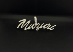 Ice Legacy Custom Iced Diamond Gravity Pendant Mazari Stainless Steel <b>Silver</b> Gold Plated Hiphop Charm Unisex Gift Letter Style - Product Image 1