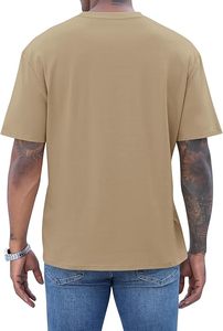 เสื้อยืดโอเวอร์ไซส์ผ้าฝ้ายแท้ 100% น้ำหนัก 220 กรัม พิมพ์ลายตามสั่งที่ไหล่ สไตล์ฮิปฮอป ไซส์พลัส ผ้าฝ้ายแท้ 100% ทรงบ็อกซี่ สำหรับผู้ชาย - Product Image 6