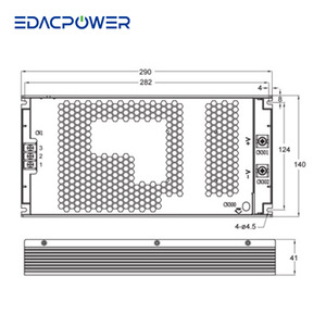 Alimentations industrielles fermées série EP11500A 24V 1500W 62.5A, efficacité 94%-95%, refroidissement par air pour applications industrielles - Product Image 2