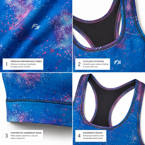 Custom Logo High Impact Women Racerback Sports <b>Bra</b> Padded Yoga Top Sublimation Printed Breathable Fitness Gym Workout <b>Bra</b> - Product Image 4
