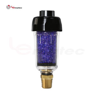 Filtre à air déshydratant en ligne LEMATEC 1/4\" et 3/8\" Boîtier en métal ZINC Déshydratant remplaçable pour outils pneumatiques à haut débit - Product Image 1