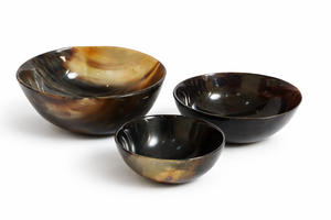 Tazón de Cuerno Natural Pulido Hecho a Mano - Duradero, Moderno, Ecológico, Apto para Lavavajillas, Ligero, Elegante y Lujoso para Servir Ensaladas - Product Image 4