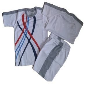 Nuevo Conjunto Deportivo de Fútbol para Niños, Personalizado con Sublimación, Transpirable, de Poliéster/Algodón, de Secado Rápido, Unisex - Product Image 4